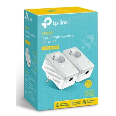 Διπλό TP-LINK AV600 Powerline Starter Kit για ενσύρματη σύνδεση με Passthrough πρίζα & θύρα Ethernet TL-PA4010PVer. 4.0 Διπλό TP-LINK AV600 Powerline Starter Kit για ενσύρματη σύνδεση με Passthrough πρίζα & θύρα Ethernet TL-PA4010PVer. 4.0