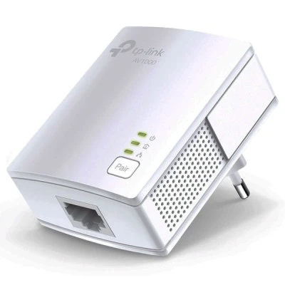 TP-LINK Powerline Starter Kit TL-PA7017, AV1000 Gigabit Ver. 4.0 Powerline διπλό για ενσύρματη σύνδεση με Passthrough πρίζα & θύρα Gigabit Ethernet