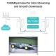 TP-LINK Powerline Starter Kit TL-PA7017, AV1000 Gigabit Ver. 4.0 Powerline διπλό για ενσύρματη σύνδεση με Passthrough πρίζα & θύρα Gigabit Ethernet