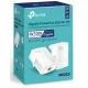 TP-LINK Powerline Starter Kit TL-PA7017, AV1000 Gigabit Ver. 4.0 Powerline διπλό για ενσύρματη σύνδεση με Passthrough πρίζα & θύρα Gigabit Ethernet
