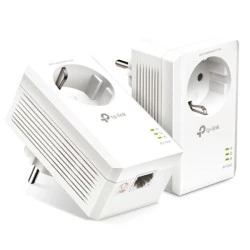 TP-LINK Powerline kit TL-PA7017P AV1000 Gigabit Ver. 4.0 διπλό για ενσύρματη σύνδεση με Passthrough πρίζα & θύρα Gigabit Ethernet