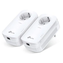 TP-LINK Passthrough Powerline Starter Kit TL-PA8010P AV1300 Ver: 3.0 διπλό για ενσύρματη σύνδεση με Passthrough πρίζα & θύρα Gigabit Ethernet