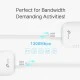 TP-LINK Passthrough Powerline Starter Kit TL-PA8010P AV1300 Ver: 3.0 διπλό για ενσύρματη σύνδεση με Passthrough πρίζα & θύρα Gigabit Ethernet