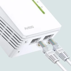 TP-LINK Wi-Fi Powerline Extender, AV600 300Mbps, Ver. 4.0 για ασύρματη σύνδεση Wi‑Fi 4 & 2 θύρες Ethernet