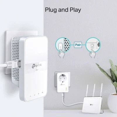 TP-LINK Powerline για την επέκταση του δικτυου ac Wi-Fi Kit TL-WPA7617 AV1000 Gigabit Ver. 1.0