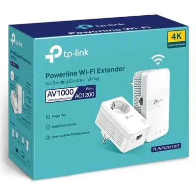 TP-LINK Powerline για την επέκταση του δικτυου ac Wi-Fi Kit TL-WPA7617 AV1000 Gigabit Ver. 1.0