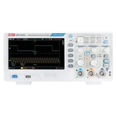 UNI-T ψηφιακός παλμογράφος πάγκου UPO1102CS 2 αναλογικών καναλιών με εύρος συχνότητας 100MHz