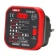 UNI-T tester πρίζας UT07B-EU, 230V, 50Hz για εύκολο και γρήγορο έλεγχο των καλωδιώσεων της πρίζας UNI-T tester πρίζας UT07B-EU, 230V, 50Hz για εύκολο και γρήγορο έλεγχο των καλωδιώσεων της πρίζας