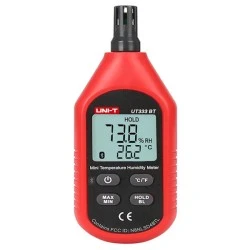 Ψηφιακό θερμόμετρο & υγρασιόμετρο UNI-T UT333BT Bluetooth με εύρος μέτρησης θερμοκρασίας: -10 έως 60°C