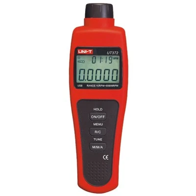 Ταχόμετρο UNI-T UT372 με οθόνη LCD & δυνατότητα σύνδεσης με υπολογιστή μέσω USB Ταχόμετρο UNI-T UT372 με οθόνη LCD & δυνατότητα σύνδεσης με υπολογιστή μέσω USB
