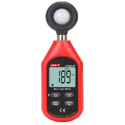 Ψηφιακός μετρητής φωτεινότητας LUX UNI-T UT383 BT Bluetooth με λειτουργία συγκράτησης δεδομένων μέτρησης