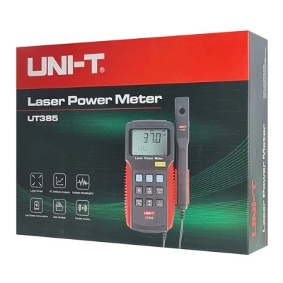 Μετρητής ισχύος λέιζερ UNI-T UT385 0uW~39.99mW 400nm~1100nm με οθόνη LCD & λειτουργία αποθήκευσης δεδομένων
