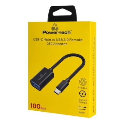 POWERTECH αντάπτορας USB-C σε USB 3.0 PTR-0146, 10 Gbps, γκρι POWERTECH αντάπτορας USB-C σε USB 3.0 PTR-0146, 10 Gbps, γκρι