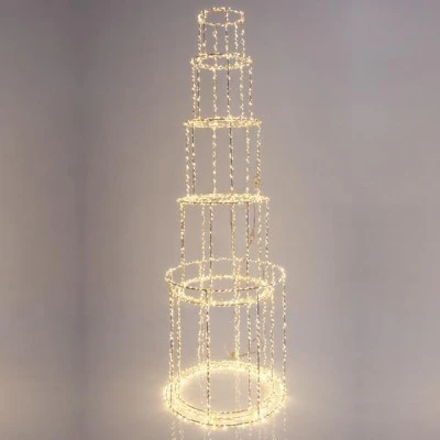 Διακοσμητικός φωτιζόμενος πύργος 163x40cm θερμό φως με 4350 led με μετασχηματιστή Διακοσμητικός φωτιζόμενος πύργος 163x40cm θερμό φως με 4350 led με μετασχηματιστή
