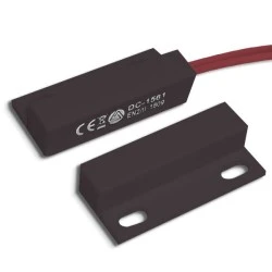 Μαγνητική επαφή ενσύρματη Aleph DS-1561 φλαντζωτή βιδωτή & αυτοκόλλητη άνοιγμα 2,54cm καφέ