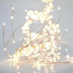 400 mini led χριστουγεννιάτικα λαμπάκια χταπόδι θερμό φως IP44 εξωτερικής χρήσης με μπρονζέ καλώδιο