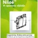 Διακόπτης διπλός αλε-ρετούρ A/R λευκός Legrand Niloe