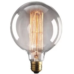 Λάμπα διακοσμητική Edison γλόμπος Ø125mm Ε27 40W 2200k θερμό λευκό ντιμαριζόμενη φως 140lm