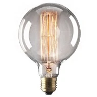 Λάμπα διακοσμητική Edison γλόμπος Ø95mm Ε27 40W ντιμαριζόμενη 2200k θερμό λευκό φως 140lm