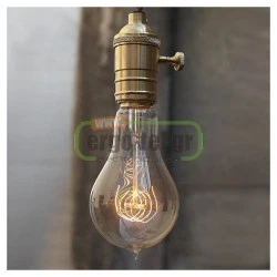 Λάμπα διακοσμητική Edison αχλάδι Ε27 40W 230V ντιμαριζόμενη 2200k θερμό λευκό φως 140lm
