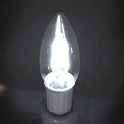 Διακοσμητική λάμπα led Ε14 4W 230V ντιμαριζόμενη 5800k ψυχρό λευκό φως 400 lumen κερί C35 διάφανο