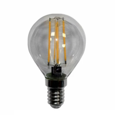 Διακοσμητική λάμπα led Ε14 ντιμαριζόμενη 4W 230V 2800k θερμό λευκό φως 420lm σφαιρική G45 διάφανη
