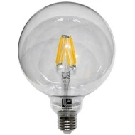 Διακοσμητική λάμπα led Globe Ø125mm E27 ισχύος 10W 230V 2800k θερμό φως 1550lm σφαιρική διάφανη