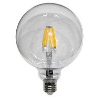 Διακοσμητική λάμπα led Globe Ø125mm E27 8W 230V ντιμαριζόμενη 2800k θερμό φως 1050lm διάφανη