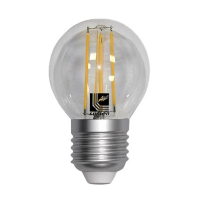 Διακοσμητική λάμπα led filament Ε27 4W 230V 2800k θερμό λευκό φως 420lm σφαιρική G45 διάφανη Διακοσμητική λάμπα led filament Ε27 4W 230V 2800k θερμό λευκό φως 420lm σφαιρική G45 διάφανη