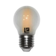 Διακοσμητική λάμπα led Ε27 4W 230V 5800k ψυχρό λευκό φως 440 lumen δέσμης 360° σφαιρική G45 ματ