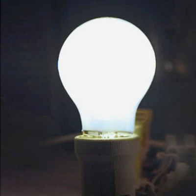 Διακοσμητική λάμπα led αχλάδι E27 6W 230V 5800k ψυχρό λευκό φως 650lm Α60 COG ματ