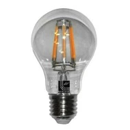 Διακοσμητική λάμπα led αχλάδι E27 4W 230V 2800k θερμό λευκό φως 470Lm Α60 COG διάφανη