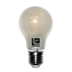 Διακοσμητική λάμπα led E27 αχλάδι ισχύος 4W 230V 2800k θερμό λευκό φως 470lm Α60 COG ματ