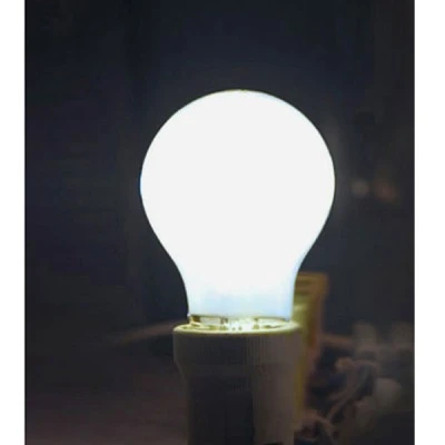Διακοσμητική λάμπα led αχλάδι Α60 E27 6W 230V 5800k ψυχρό λευκό φως 760lm COG ματ