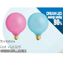 Διακοσμητική λάμπα led Dream Ice γαλάζιο φως E27 0,8W 230V Globe Ø125mm