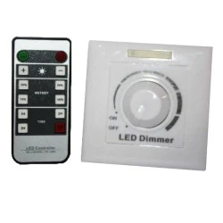Dimmer για ταινίες LED μονόχρωμες επίτοιχο χειροκίνητο και τηλεχειριζόμενο 200W 230VAC