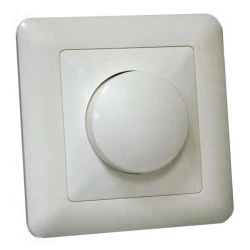 Dimmer led 400 Watt EDY DM-2 πατητός χωνευτός ροοστάτης περιστροφικός χωρίς ουδέτερο