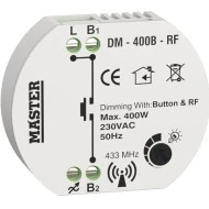 Dimmer led κυτίου (ροοστάτης) με δυνατότητα ασύρματου χειρισμού 400 Watt Master DM-400B-RF