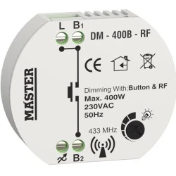 Dimmer led κυτίου (ροοστάτης) με δυνατότητα ασύρματου χειρισμού 400 Watt Master DM-400B-RF