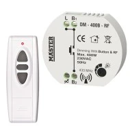 Ασύρματο dimmer led κυτίου (ροοστάτης) με τηλεχειριστήριο 400 Watt Master DM-400B-RF/RF-CTRL