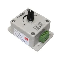 Dimmer για ταινία led μονόχρωμη επίτοιχο χειροκίνητο 12VDC 8A/96W - 24VDC 8A/192W