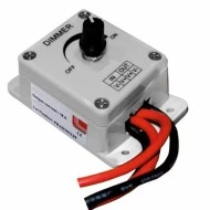 Dimmer για ταινία led μονόχρωμη επίτοιχο χειροκίνητο 12VDC 16A/192W - 24VDC 16A/384W