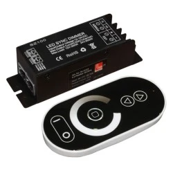 Dimmer αφής τηλεχειριζόμενο για μονόχρωμες ταινίες led 12VDC<300W & 24VDC<600W