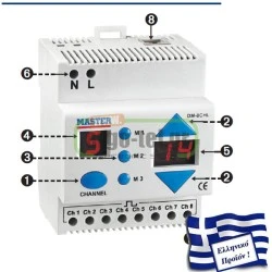 Multidimmer 8 channel κεντρική μονάδα (controller) 8 καναλιών DM-8CHL για ρύθμιση φωτισμού