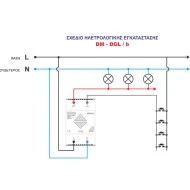 Ρυθμιστής dimmer multi φωτισμού-κινητήρων ράγας με τηλεχειρισμό 1000W MASTER DM-DGL