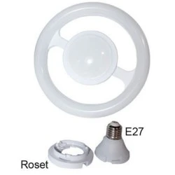 Πλαφονιέρα οροφής λευκή LED Ε27 20W θερμό λευκό φως 3000k 1850lm δέσμης 180° 30000h