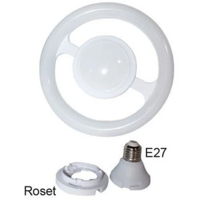 Πλαφονιέρα οροφής λευκή LED Ε27 20W θερμό λευκό φως 3000k 1850lm δέσμης 180° 30000h