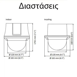 Κάμερα Speed Dome (HDTVΙ) 1080p νέας γενιάς εσωτερικού χώρου με οπτικό zoom 15x(5~75mm)