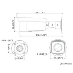 Κάμερα Bullet HIKVISION DS-2CD2T86G2-4I 4mm 8MP με υπέρυθρο IR φωτισμός ως 80m