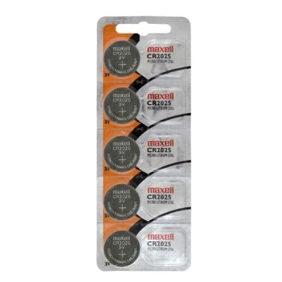 Μπαταρία λιθίου MAXELL CR2025 3V σε συσκευασία 5 τεμαχίων